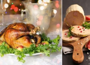 Chapon farci aux truffes et au foie gras prêt à cuire, recette festive de Noël de la Ferme de la Couture